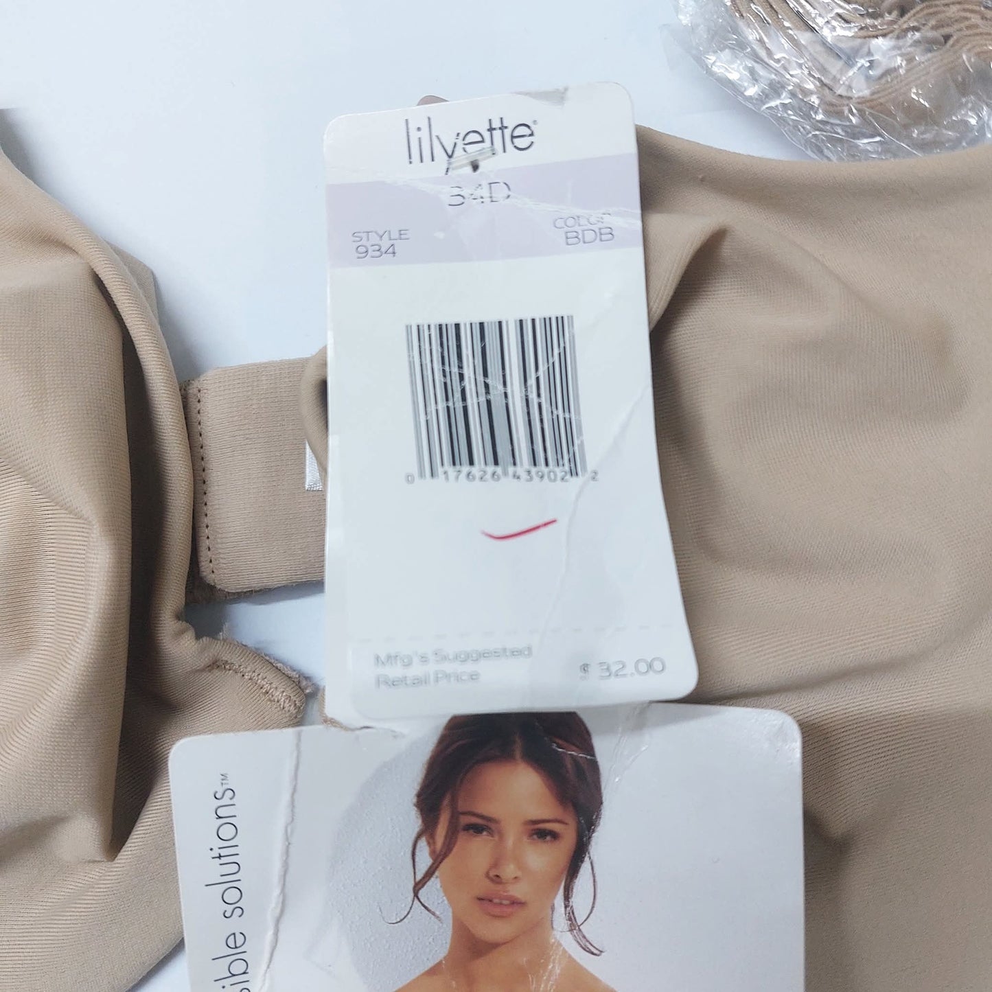 Lilyette By Bali Invisible solutions Size : 34-D