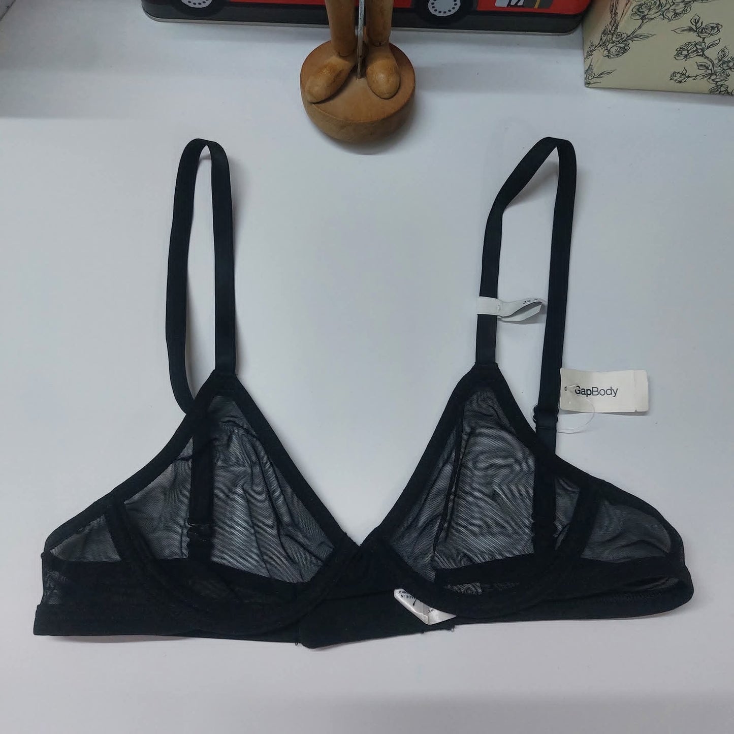 GapBody Mesh Plunge Bra - Wired & Non-Padded