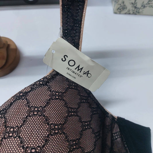 Soma Intimates Stunning Support Geo Lace Balconette Bra