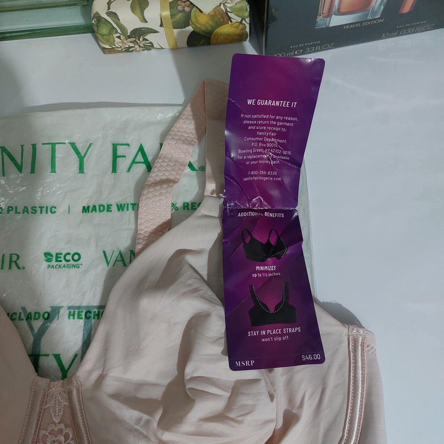 VANITY FAIR Beauty Back Minimizer Bra Size : 40-D