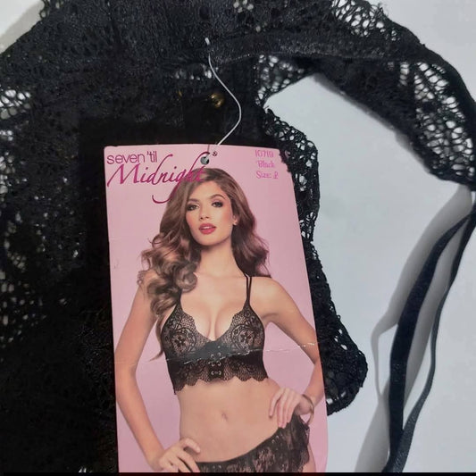 Seven ’til Midnight Baby Doll Bralette Set Size : Large