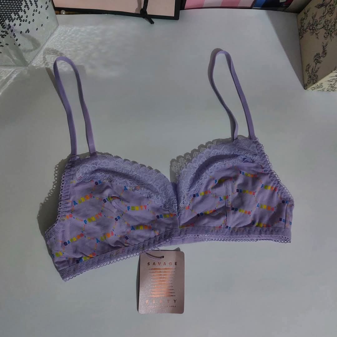 Savage X Fenty Cotton Collection Lounge Wear Bra Set