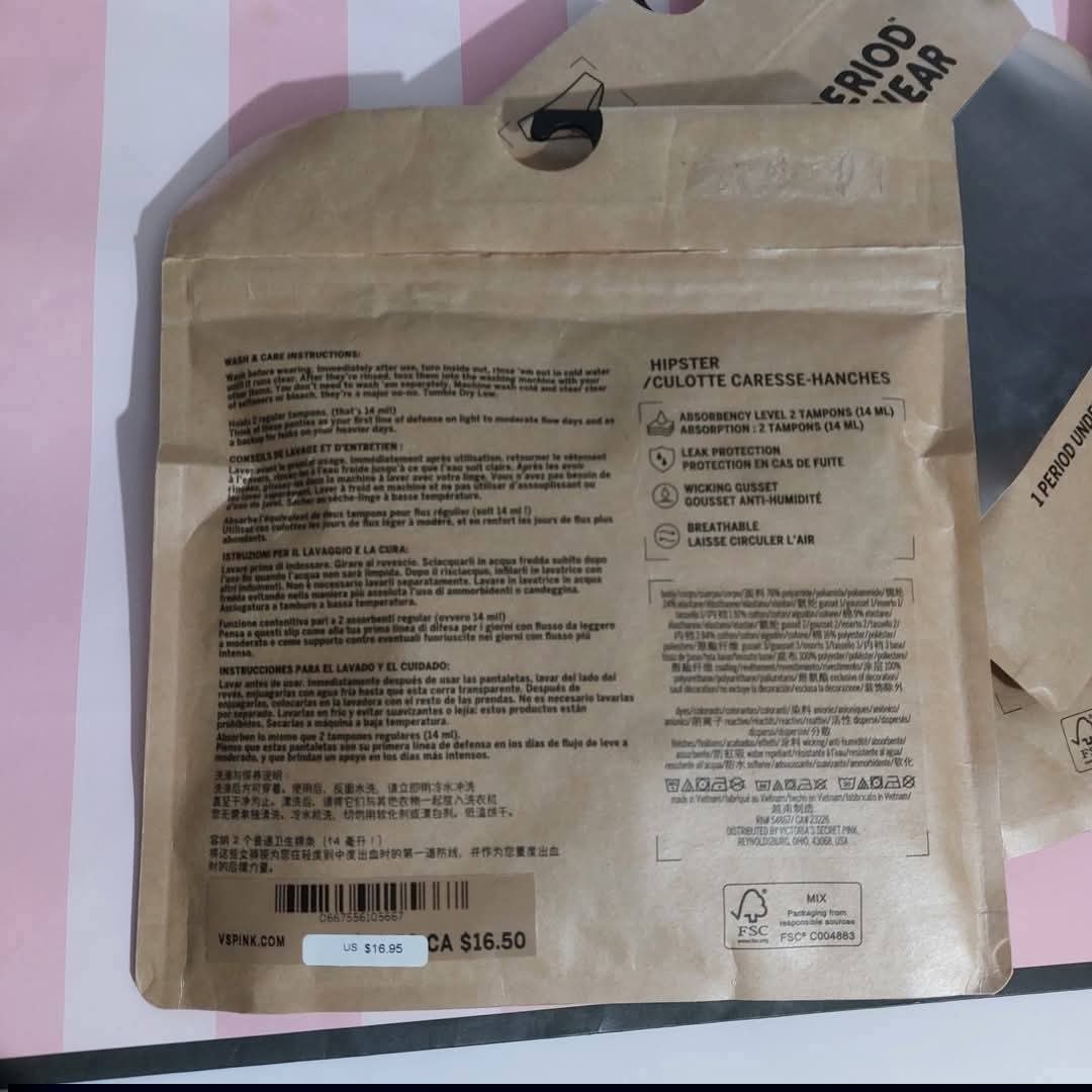 PINK PERIOD PANTIES Victorias Secret Period panties