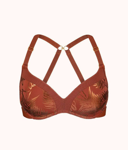 LIVELY Intimates BURNISH MAHOGANY Wirefree T-shirt Bra Size : 36-D