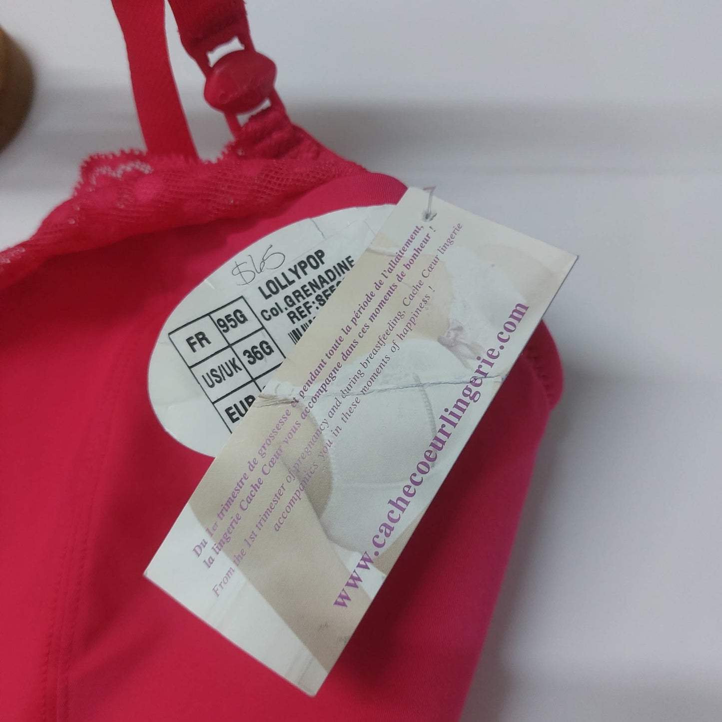The LOLLYPOP Grenadine maternity and nursing bra Size : 36-G