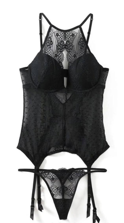 Adoreme Heathyr Push Up Corset Set