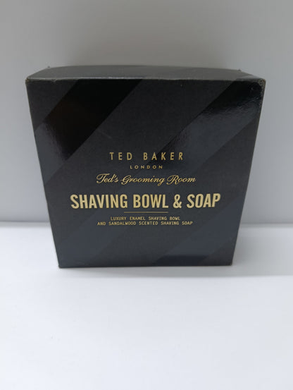 Ted Baker  Enamel Shaving Bowl & Soap