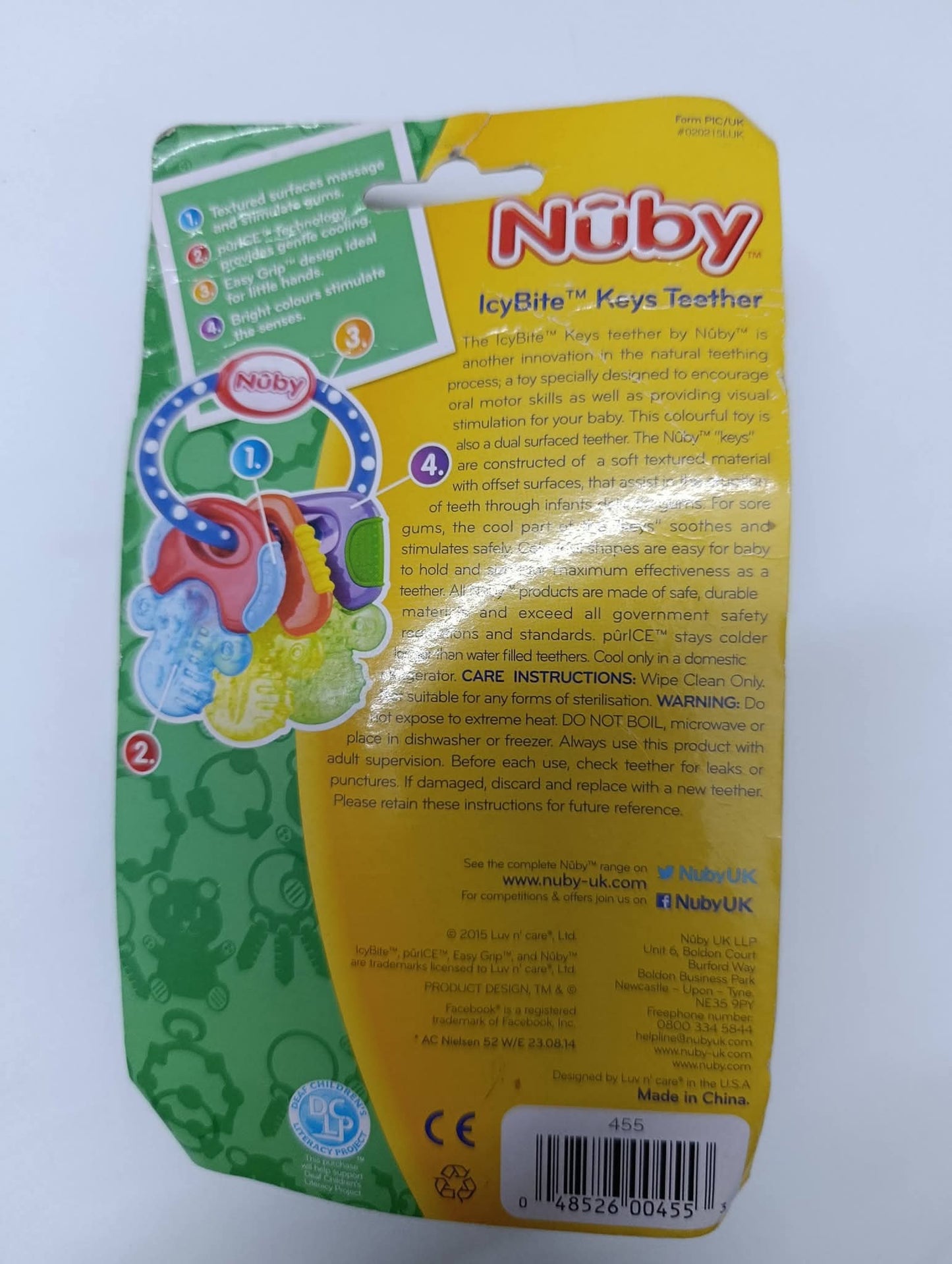 Nuby IcyBite Keys Soothing Teether | 3+ Months