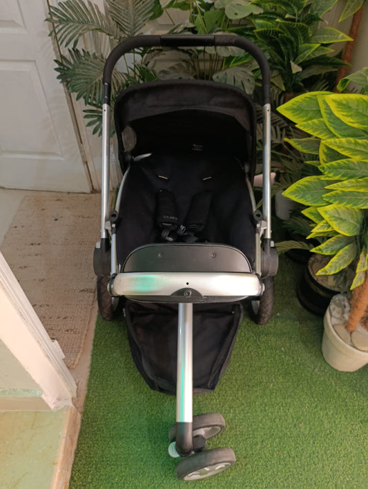 Quinny Zapp 3-Wheeler Stroller - Compact Fold, Black