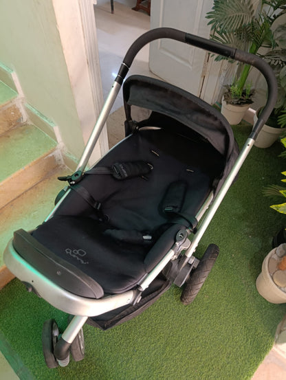 Quinny Zapp 3-Wheeler Stroller - Compact Fold, Black