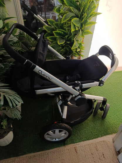 Quinny Zapp 3-Wheeler Stroller - Compact Fold, Black