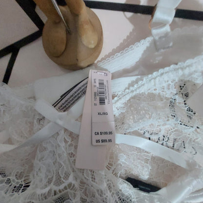 Victoria's Secret Wicked Lace Babydoll & Panty Set - Bridal White