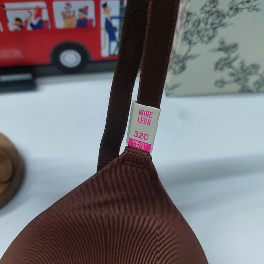 Victoria's Secret PINK Wirefree Push-Up Bra - Chocolate Brown